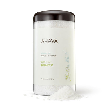 AHAVA Dead Sea bath salt with eucalyptus infusion for a relaxing soak