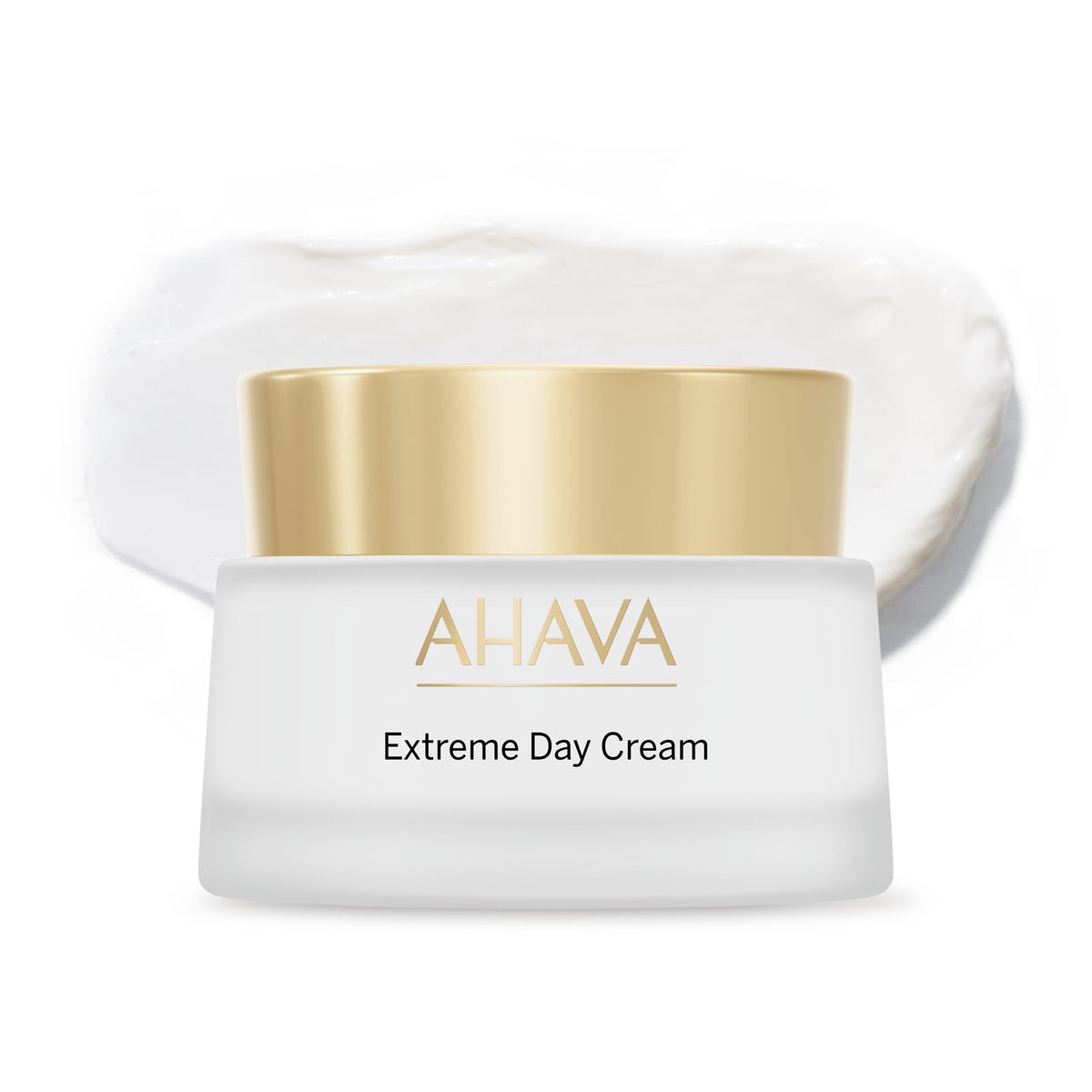 AHAVA Extreme Day Cream jar front for silky daily hydration and fortification.