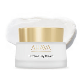 AHAVA Extreme Day Cream jar front for silky daily hydration and fortification.