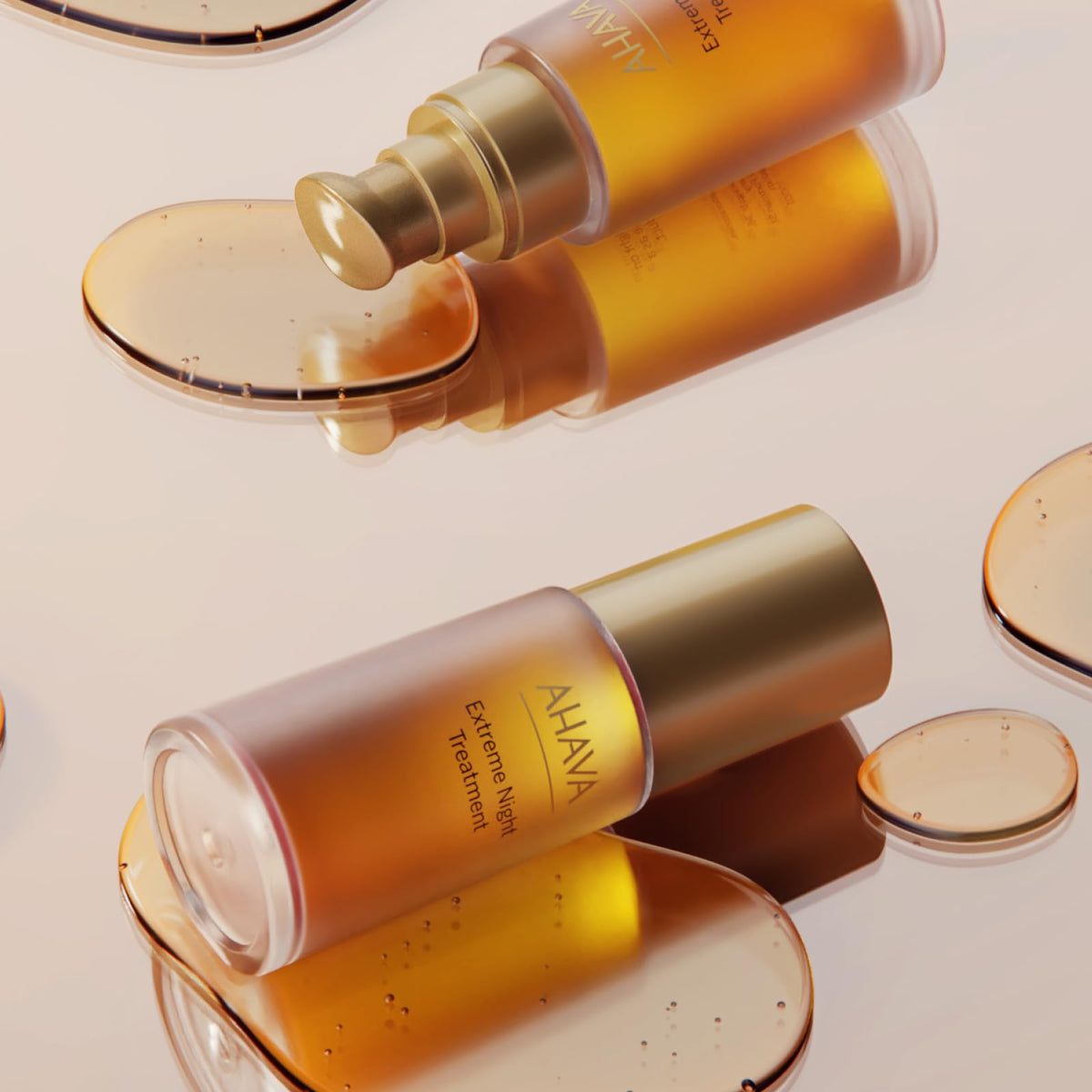 AHAVA Extreme Night Treatment nighttime routine shot encourages consistent skincare.