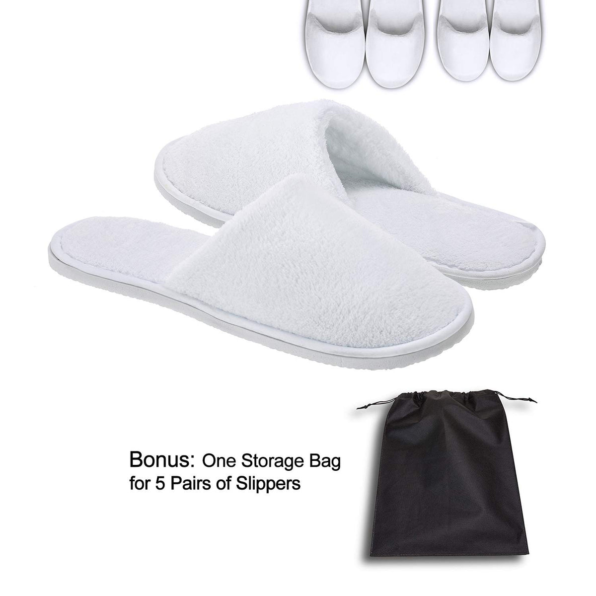 AhfuLife non-slip sole spa slippers keep bathrooms safe and steady.