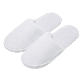 AhfuLife spa slippers 5-pair pack with coral fleece for comfortable indoor wear.
