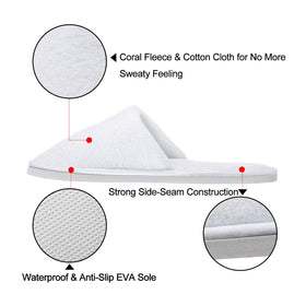 AhfuLife Spa Slippers lightweight and travel-friendly for easy packing.