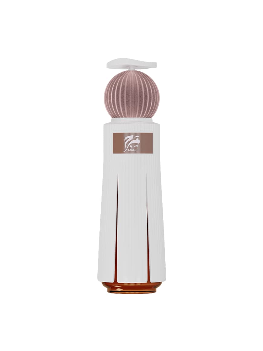 Marj bottle cap closeup highlighting oud and amber notes for evening allure