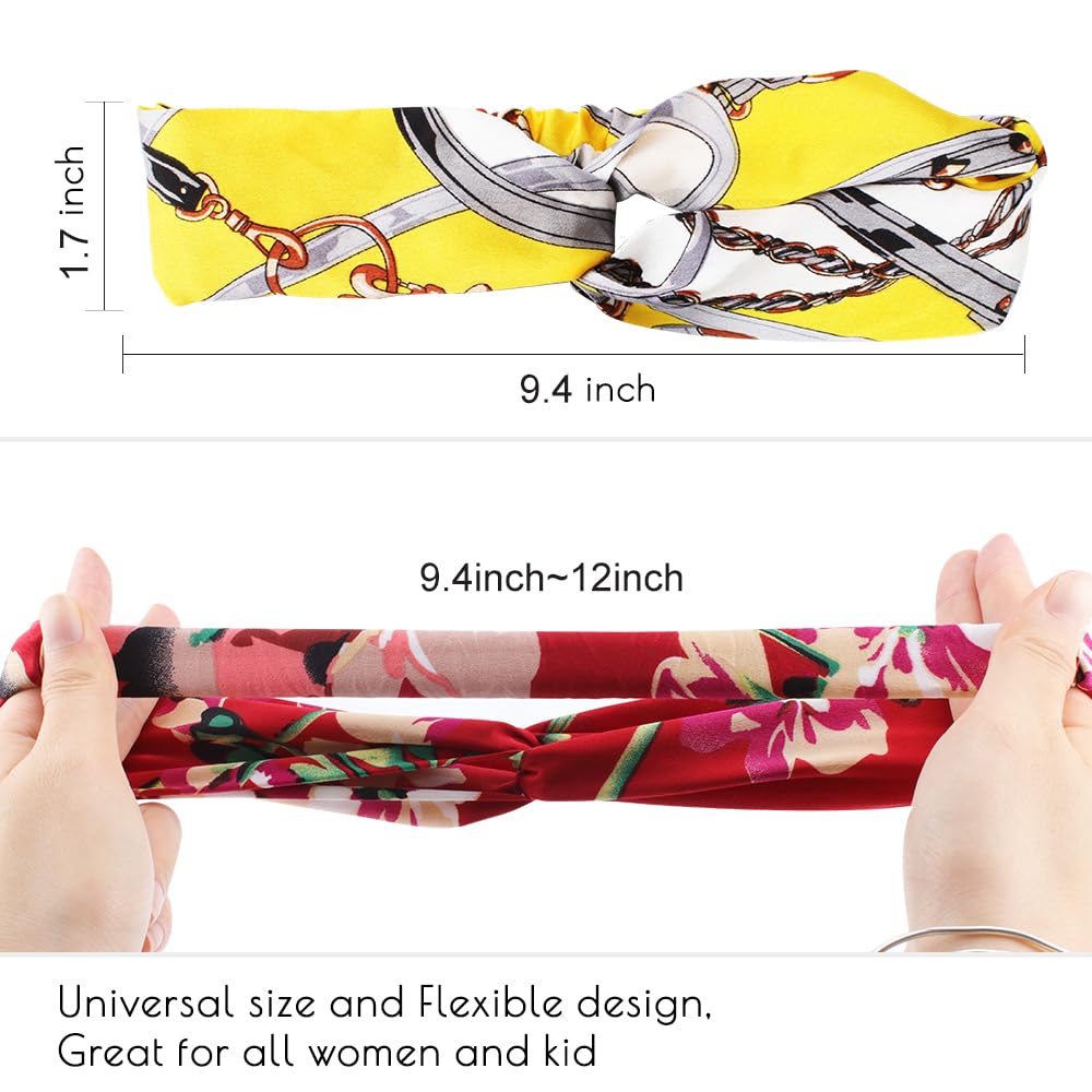 AHONEY polka dot striped headband adds playful casual style.