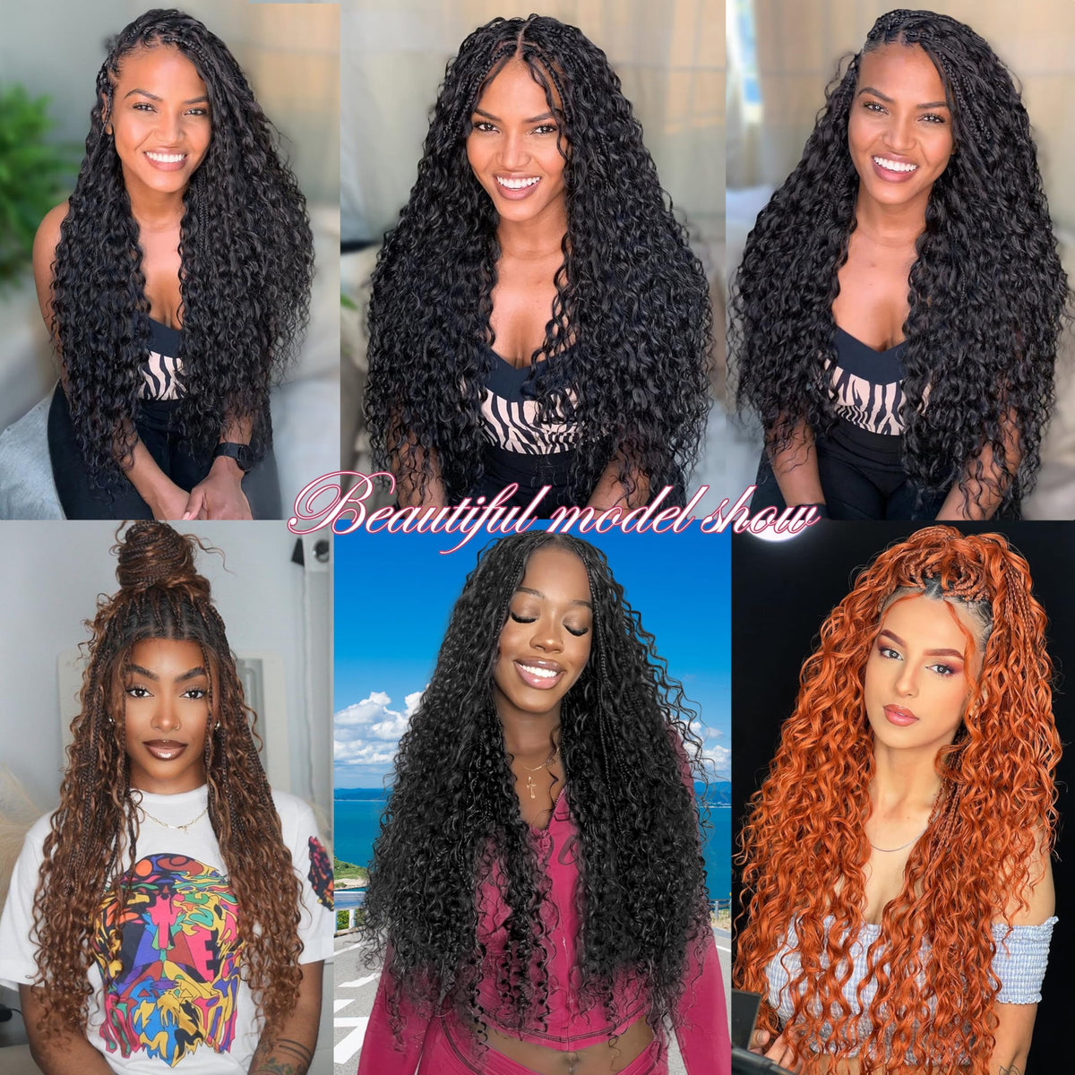 AIBEO easy-care crochet hair with long-lasting color and shine.