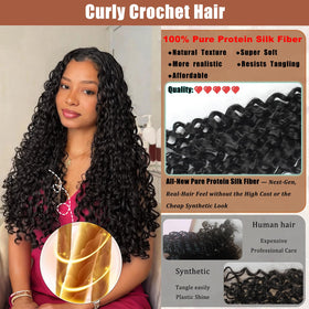 Eight-pack packaging preview for AIBEO GoGo Curl full-head coverage.