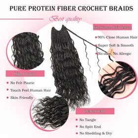 AIBEO lightweight breathable crochet hair worn all day.