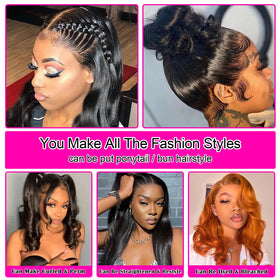 Aicrelery 13x6 lace front wig with ear to ear lace for comfortable wear