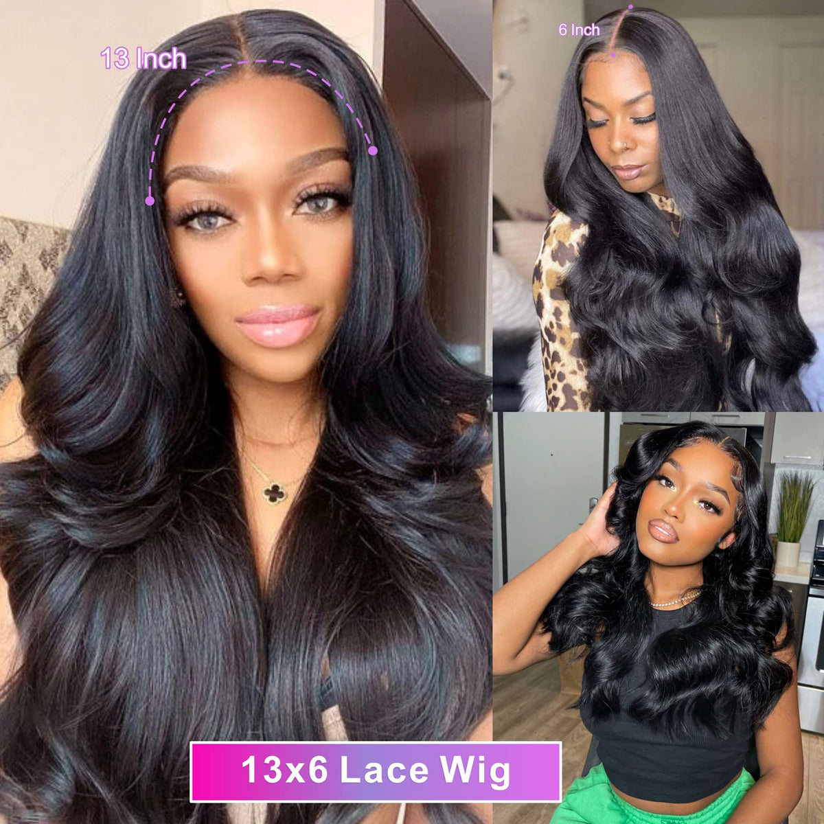 Aicrelery HD lace front wig shows simulated scalp for a seamless part