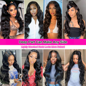 Aicrelery body wave wig is ponytail ready for versatile styling