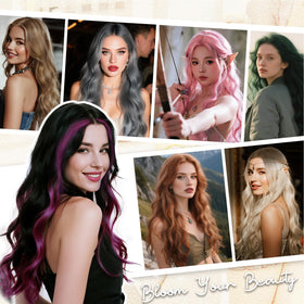 Aida ble versatile wig for weddings, parties, cosplay and Halloween