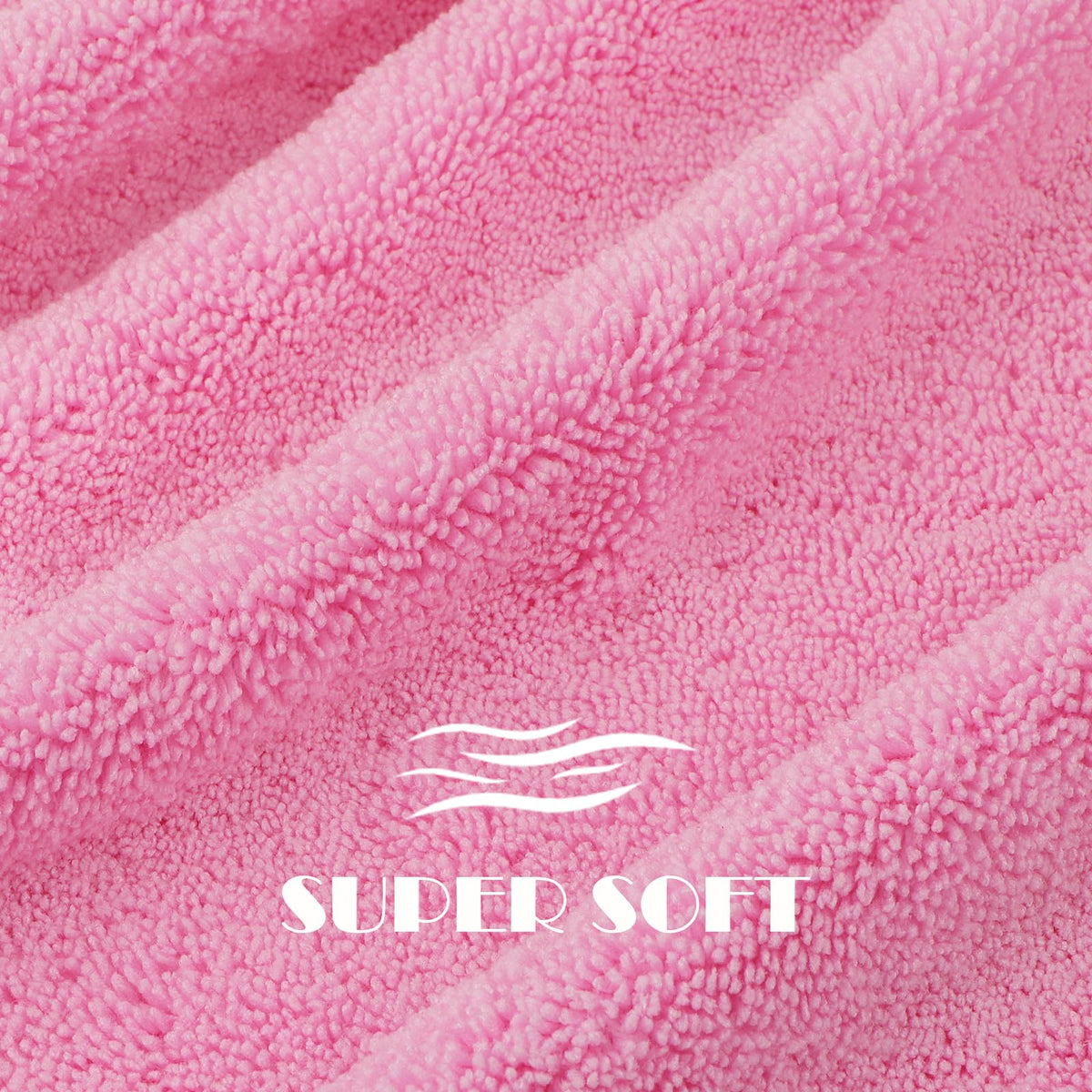 AIDEA microfiber towel with elastic strap for secure anti-frizz wrap.