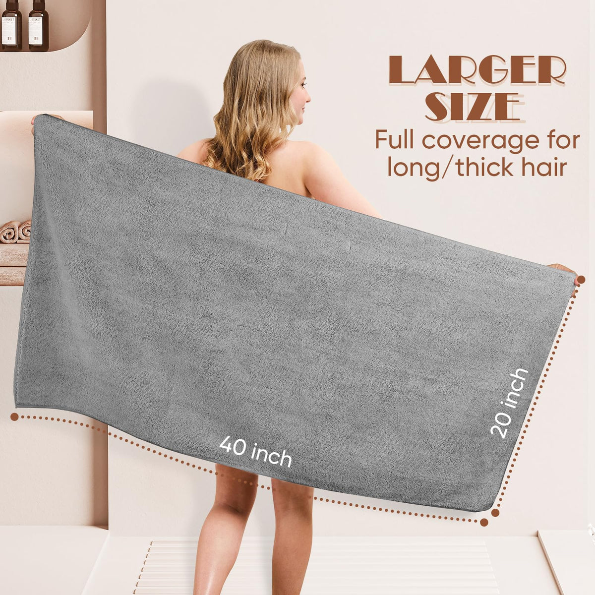 AIDEA towel folds compactly for travel, gym, or beach.