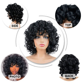 AIDUSA rose-net breathable wig showing natural movement and airflow.