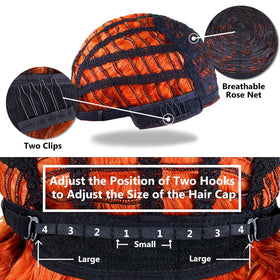AIDUSA curly wig with adjustable straps for secure all-day wear.