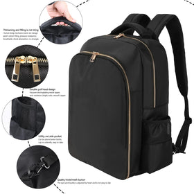 AIHOPESTO barber bag with gold zipper adds a stylish professional touch.
