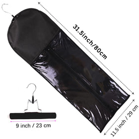 Dustproof waterproof bag cover protects hairpieces from dust and moisture.