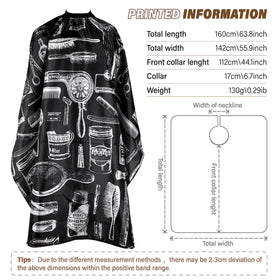AIHOPESTO barber cape waterproof design provides reliable protection during cuts