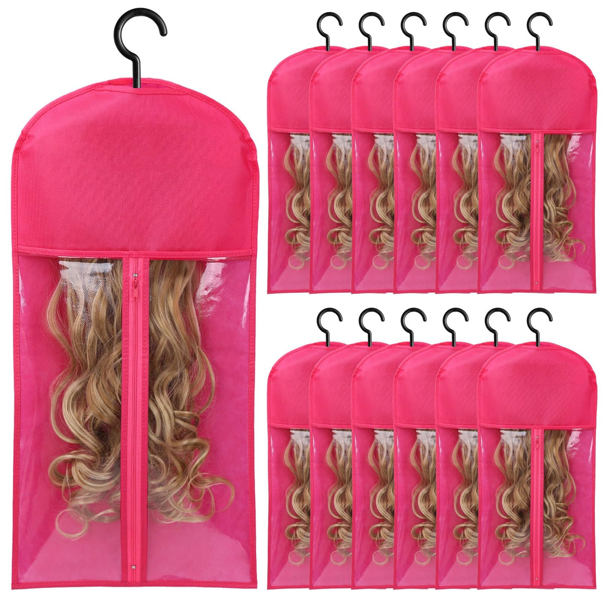 AIHOPESTO wig holder dustproof bag protects wigs between uses.