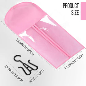 AIHOPESTO wig organizer with hanger supports easy washing, air drying, and storage.