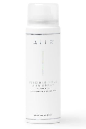 AIIR flexible hold finishing spray bottle for a lightweight, shiny finish.