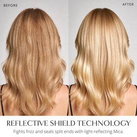 AIIR Shine Spray humidity shield protecting hair from moisture.