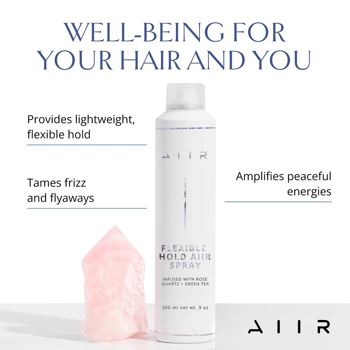AIIR bottle close-up highlighting reflective shine and lightweight feel.