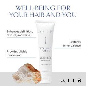 AIIR Styling Hair Paste hands emulsify for even product distribution
