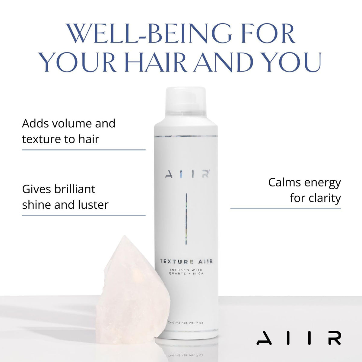 AIIR Texture Spray demonstrates circle application for even distribution