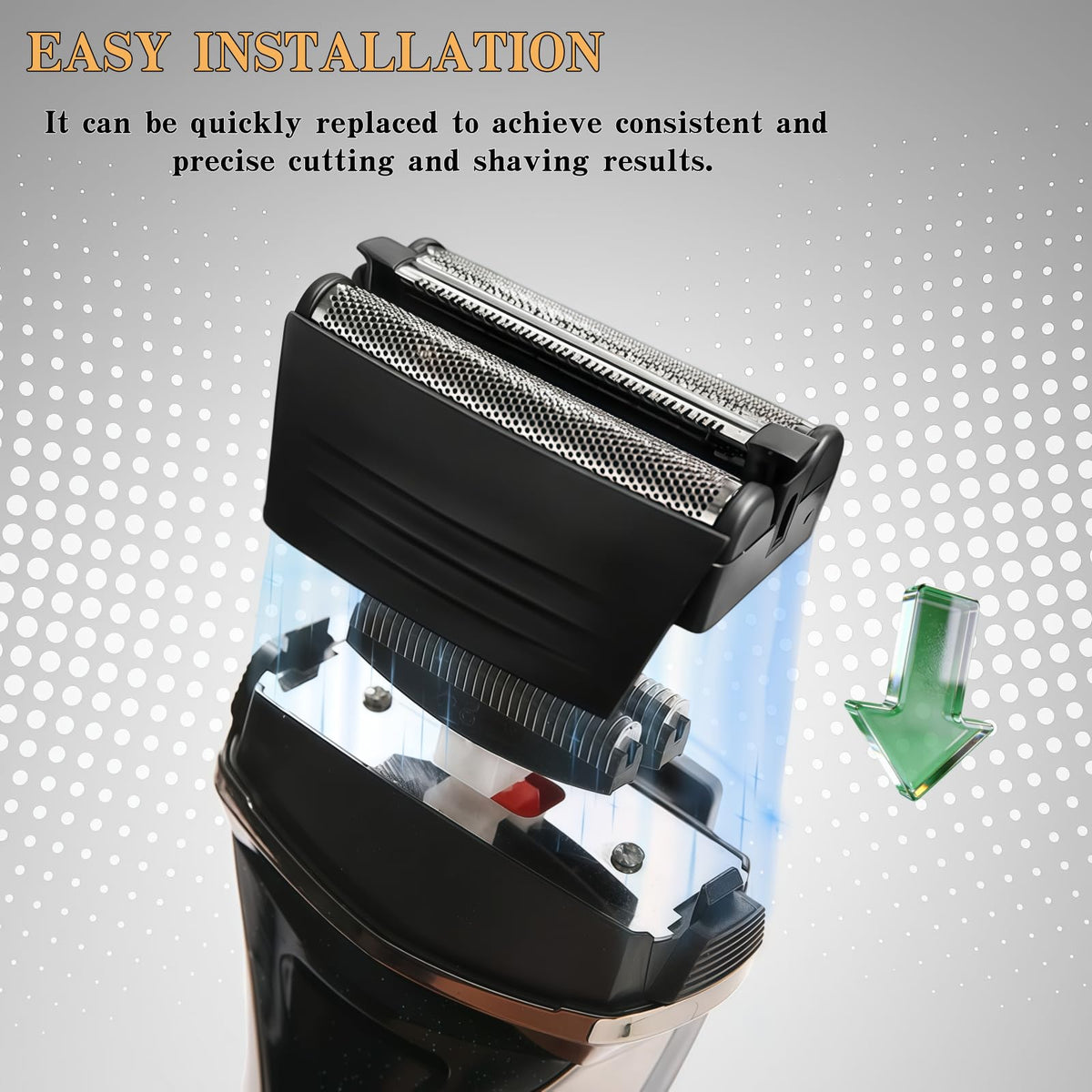 AIJALY durable replacement parts ensure long-lasting shaving performance.