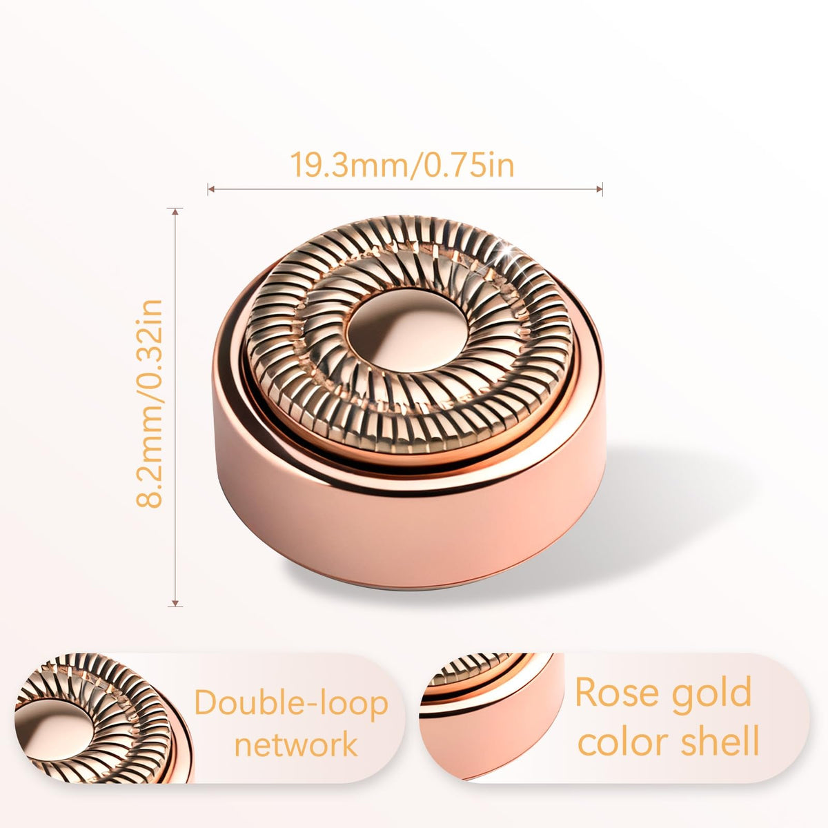 AIJALY replacement head cleaning brush included for upkeep