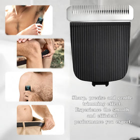 AIJALY trimmer blades close-up highlights the sharp edge for precise trimming.