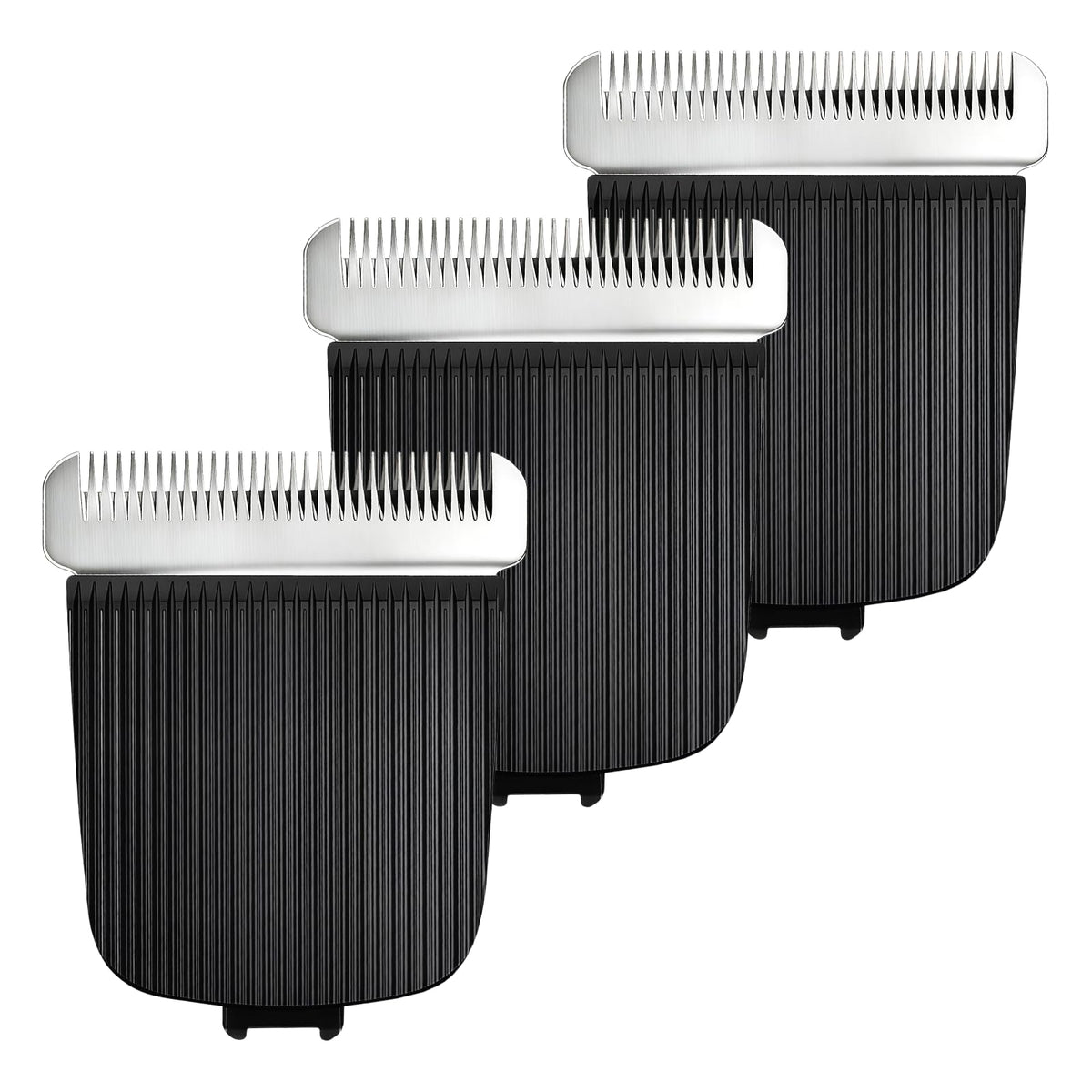 AIJALY trimmer blades for Manscaped Lawn Mower black three-pack offers precise trimming.