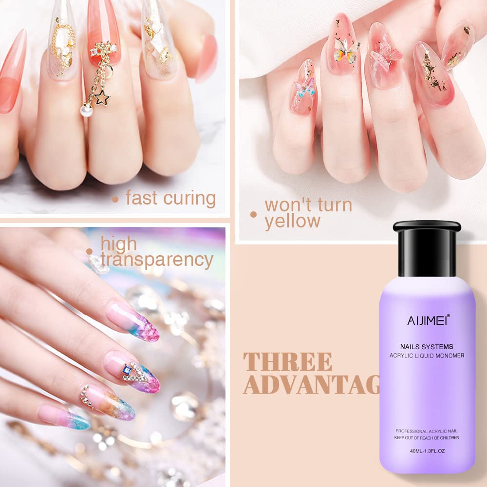 AIJIMEI liquid monomer promotes durable bond and vibrant color without yellowing