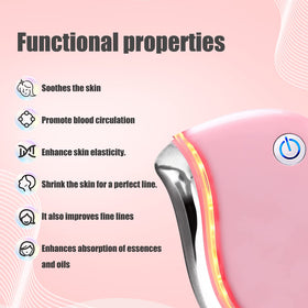 Ergonomic curve design enables smooth glide along jawline.