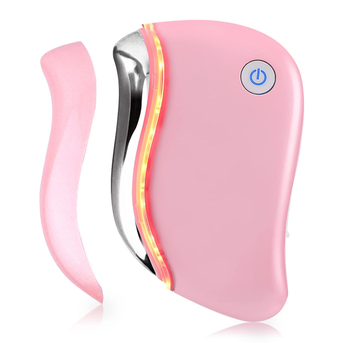 Aikertec Heat Electric Gua Sha Tool front view for facial contouring and firming.