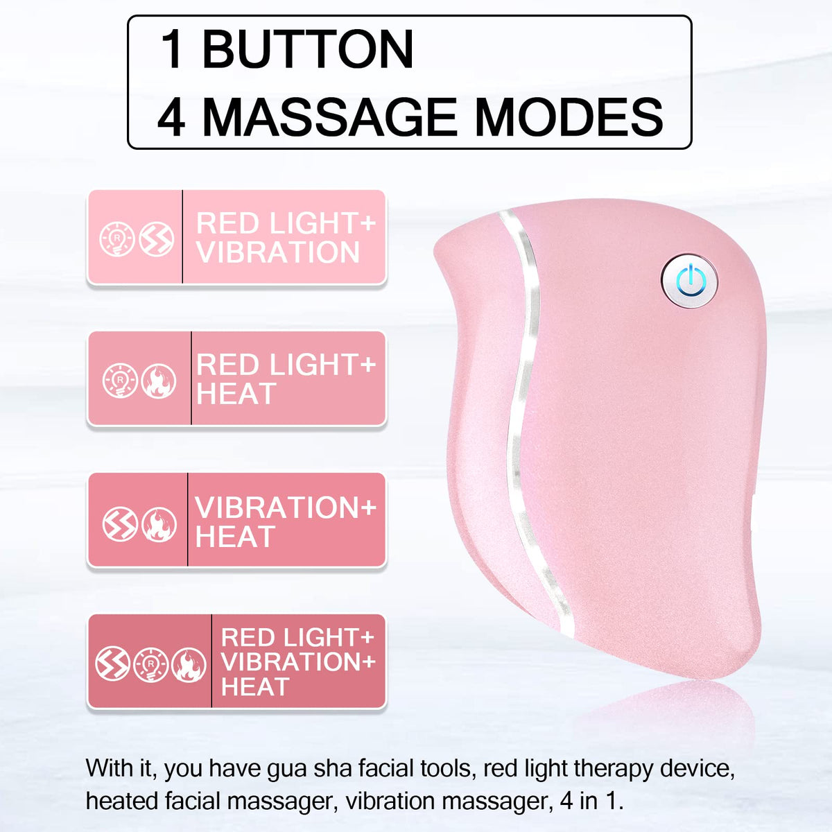 Aikertec tool on the cheek demonstrating relaxing facial massage.