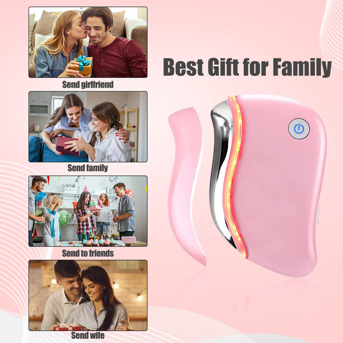 Compact packaging showcasing 4-in-1 facial device.