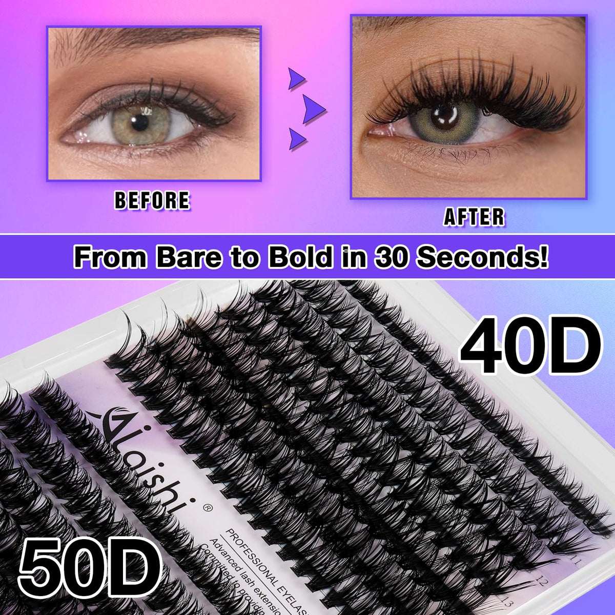 AILAISHI 280 clusters in soft D-curl for effortless daily glam