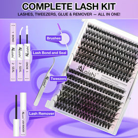 AILAISHI bond and seal for long-lasting lash clusters in daily wear