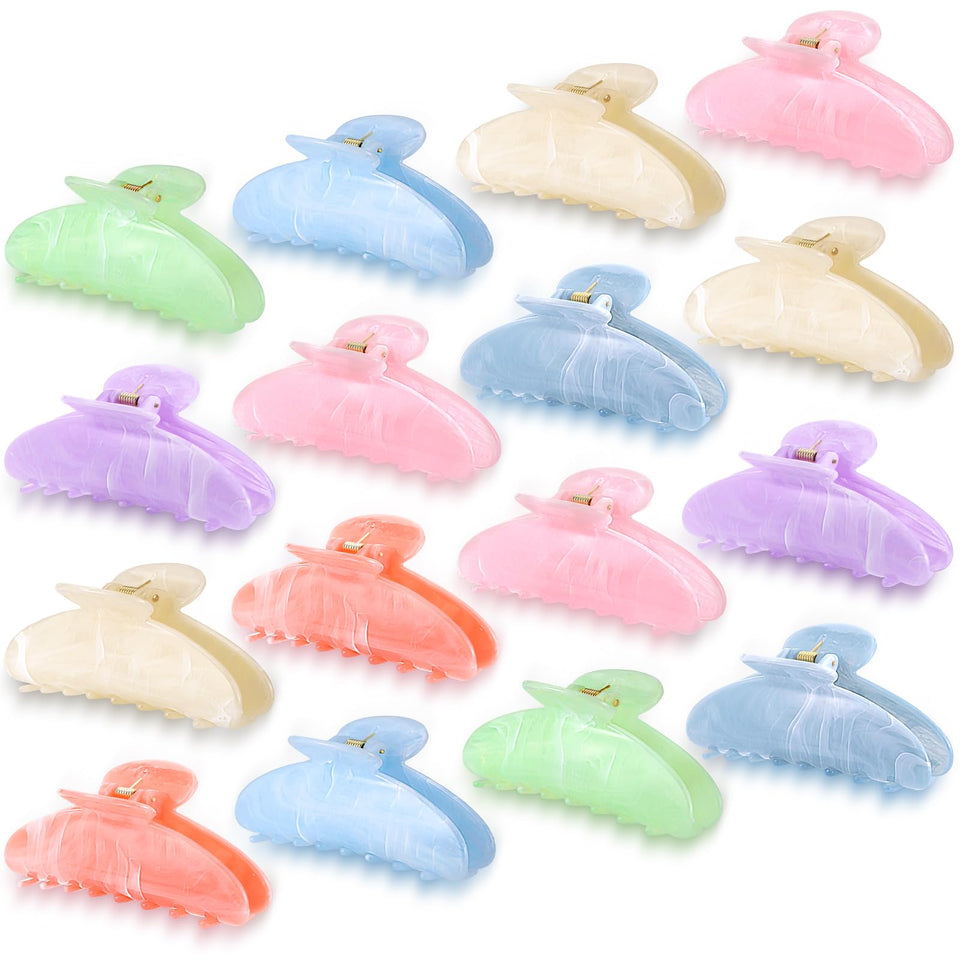Ailefentene candy-colored claw clip in pastel acrylic for versatile daily styling