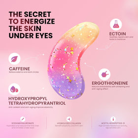 AILEORY glitter gel patches with cooling effect for refreshed eyes
