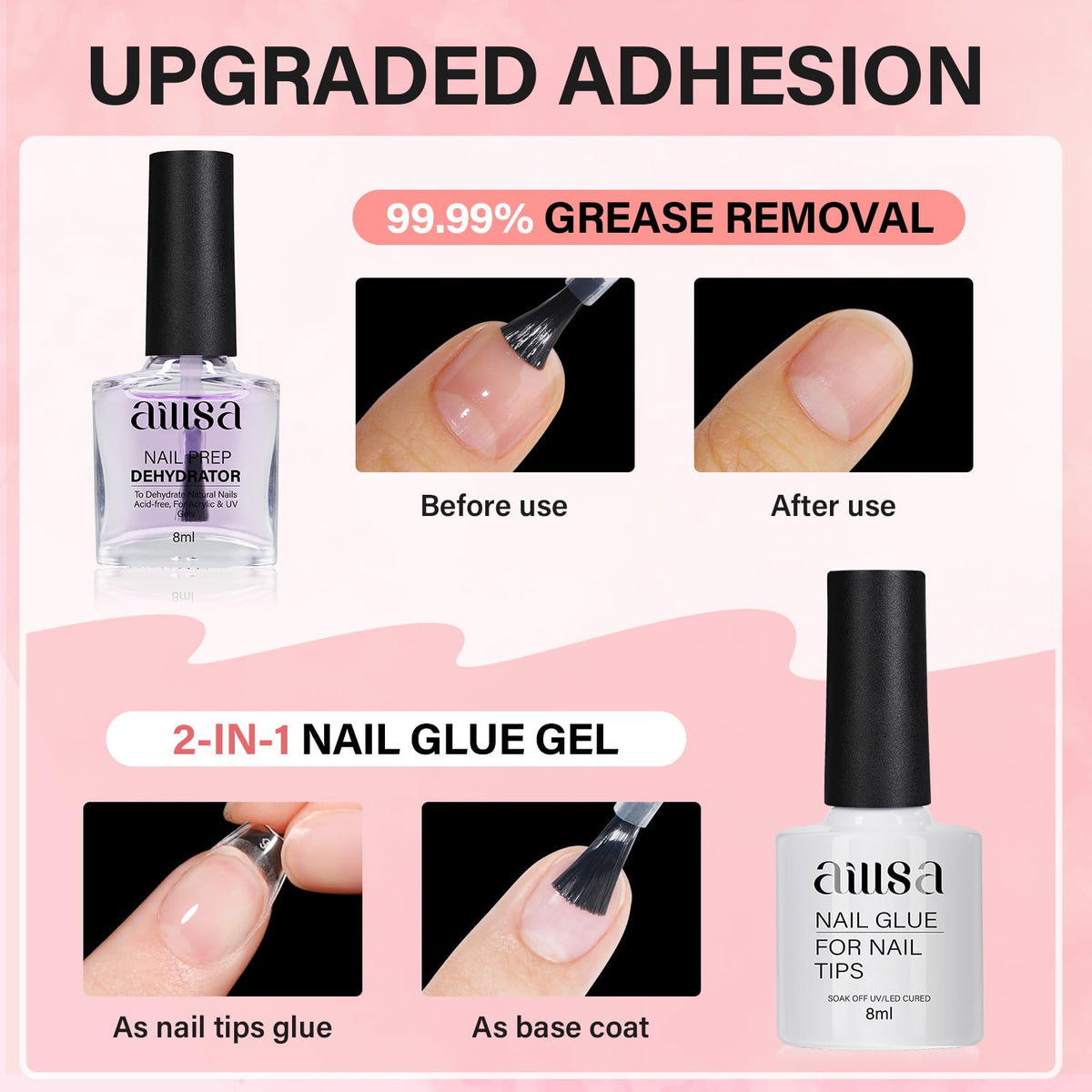 AILLSA milky white jelly gel for natural-looking nails
