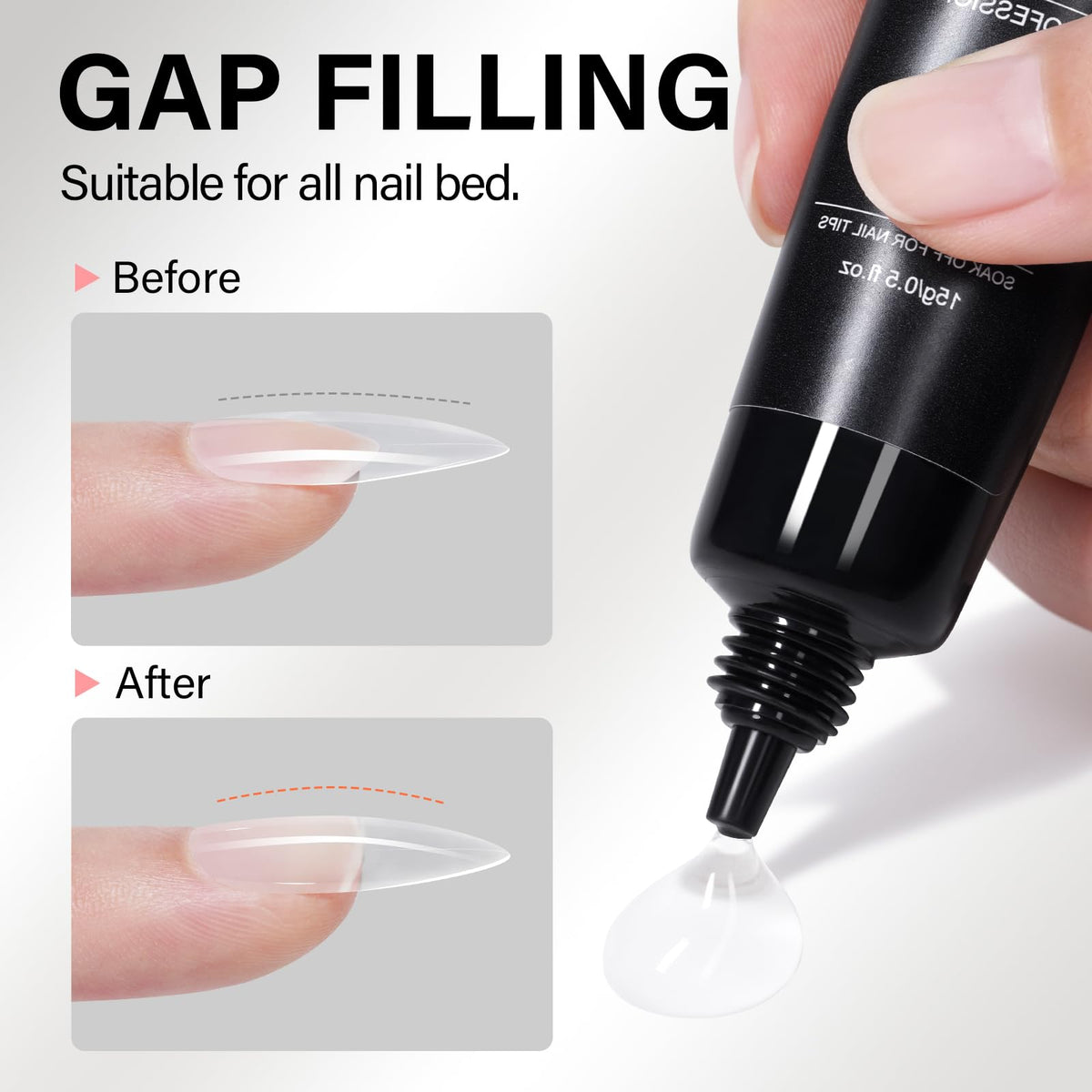 Crystal-clear AILLSA glue tube ready for precise art.