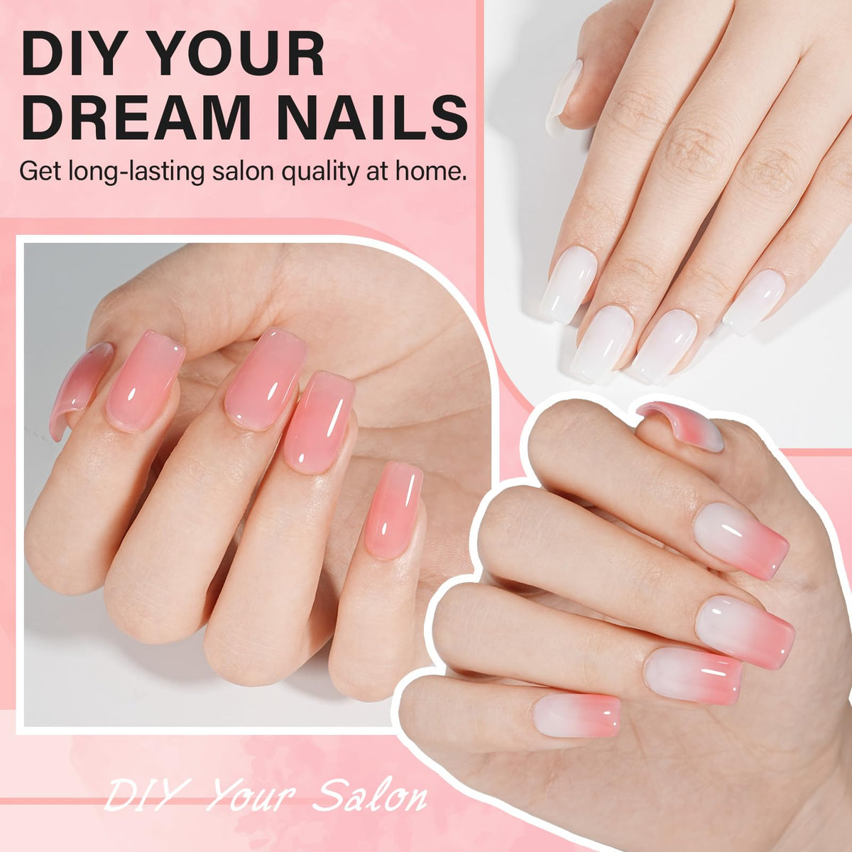 AILLSA full-cover nail tips deliver natural shape and durability
