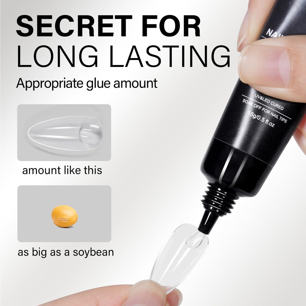 Glue application detail with back-to-front press for fewer bubbles.