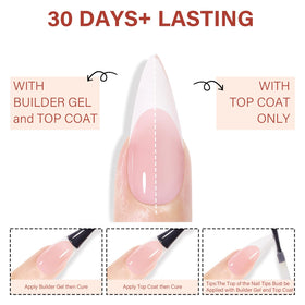 AILLSA long almond stiletto tips for a natural, elegant look