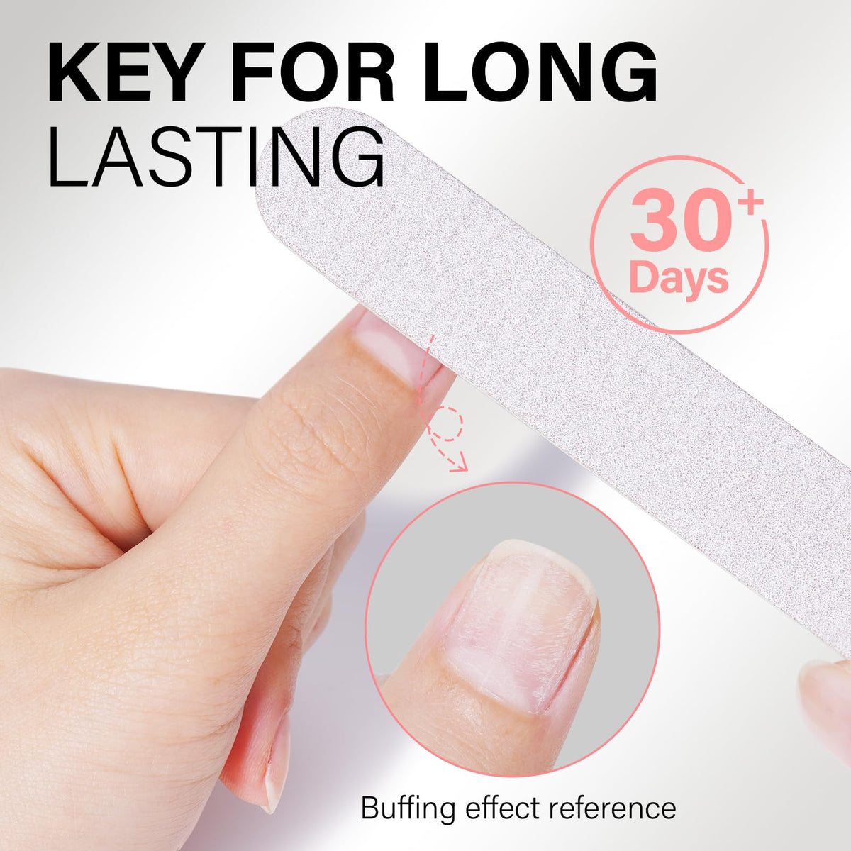 Nail tips pressed on nails during curing using AILLSA glue.