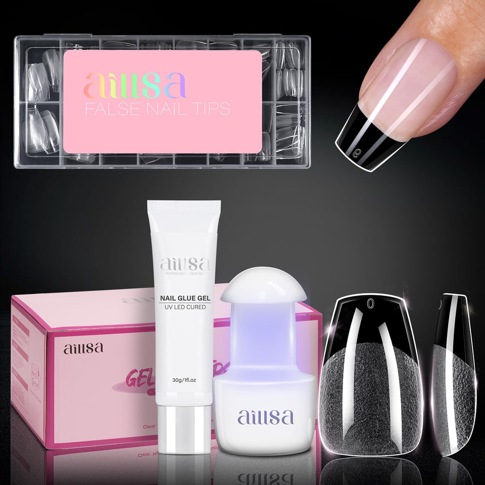AILLSA nail tips 120pcs for precise shaping and seamless extensions.